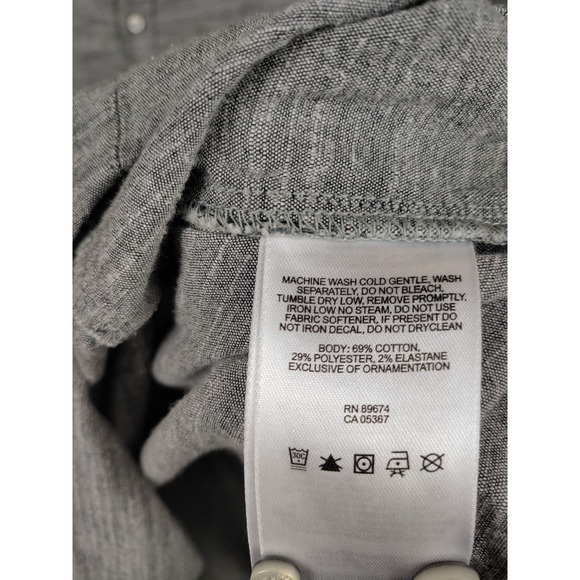 Mountain Hardwear Mens Shirt XL Gray Button Up Long Sleeve Outdoor Gorp Camping - Picture 6 of 9